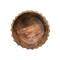 Hello Honey® 9.5" Burnt Finish Hand-Carved Mango Wood Footed Bowl with Scalloped Edge